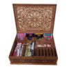 Nareng Edition Wooden Tea Organizer Chest – Compartmentalized Storage