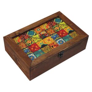 Persian Style Wooden Tea Storage Chest – Model E15