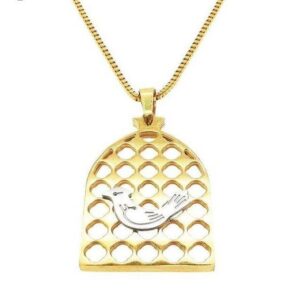 Persian Steel Necklace Minimalist Morghe Amin