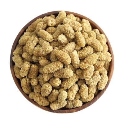Persian Dried White Mulberries, Whole Naturally Sweet & Delicate with a Rich Fruity Flavor - 2500g