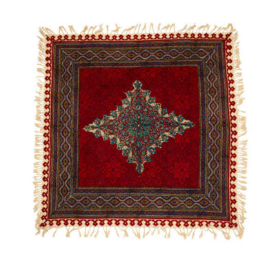 Persian Tablecloth: Isfahan's Traditional Kalamkari Block Print Toranj