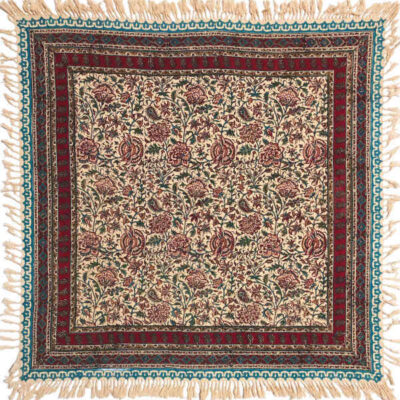 Persian Tablecloth: Isfahan's Traditional Kalamkari Block Print G112