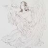 Original Persian Miniature Art Painting: Watercolor - Justice Angel