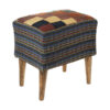 Authentic Persian Kilim Footstool - Rectangular Traditional 98001