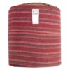 Authentic Persian Kilim Ottoman Pouf - Square Red Tribal AP404