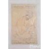 Original Persian Safavid Art Painting: Watercolor and Gouache on Cardboard - Sheikh