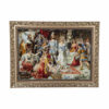Hand-Knotted Persian Pictorial Rug - Tabriz Coronation Scene