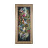 Hand-Knotted Persian Pictorial Rug - Tabriz Red Birds & Flowers