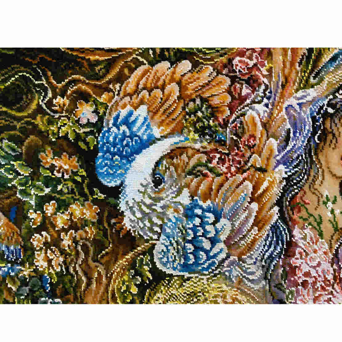 Hand-Knotted Persian Pictorial Rug – Tabriz Hasti Miniature