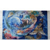 Hand-Knotted Persian Pictorial Rug - Tabriz Delnavaz Miniature
