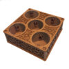 Minimalist Wooden Tea Chest Organizer – Model ES20