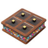 Natural Finish Wooden Tea Organizer Chest – Classic Design