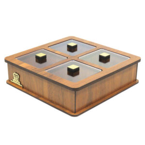 Compact Wooden Tea Bag Organizer Chest – Model LB18