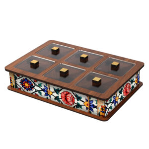 Wooden Chest Tea Storage Organizer – Pattern 6045