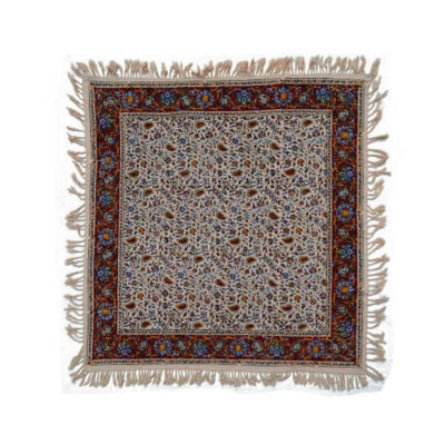 Persian Tablecloth: Isfahan's Traditional Kalamkari Block Print Floral