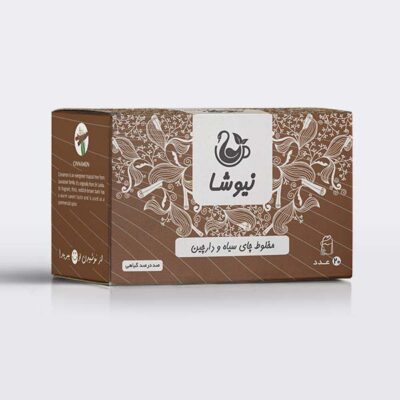 Newsha Cinnamon Flavored Black Tea | Warm Cinnamon Aroma & Rich Spiced Notes, 70 g (10 Packs)