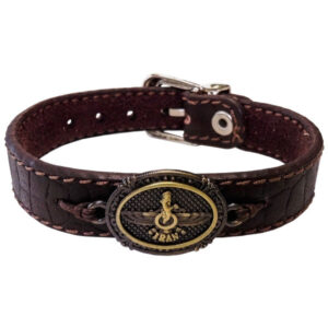 Persian Leather Bracelet for Men and Women – Faravahar Symbol
