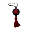 Embroidered Brooch Pin – Red Flower Model