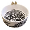 Decorative Persian Siah Ghalam Ceramic Bowl Model Poem