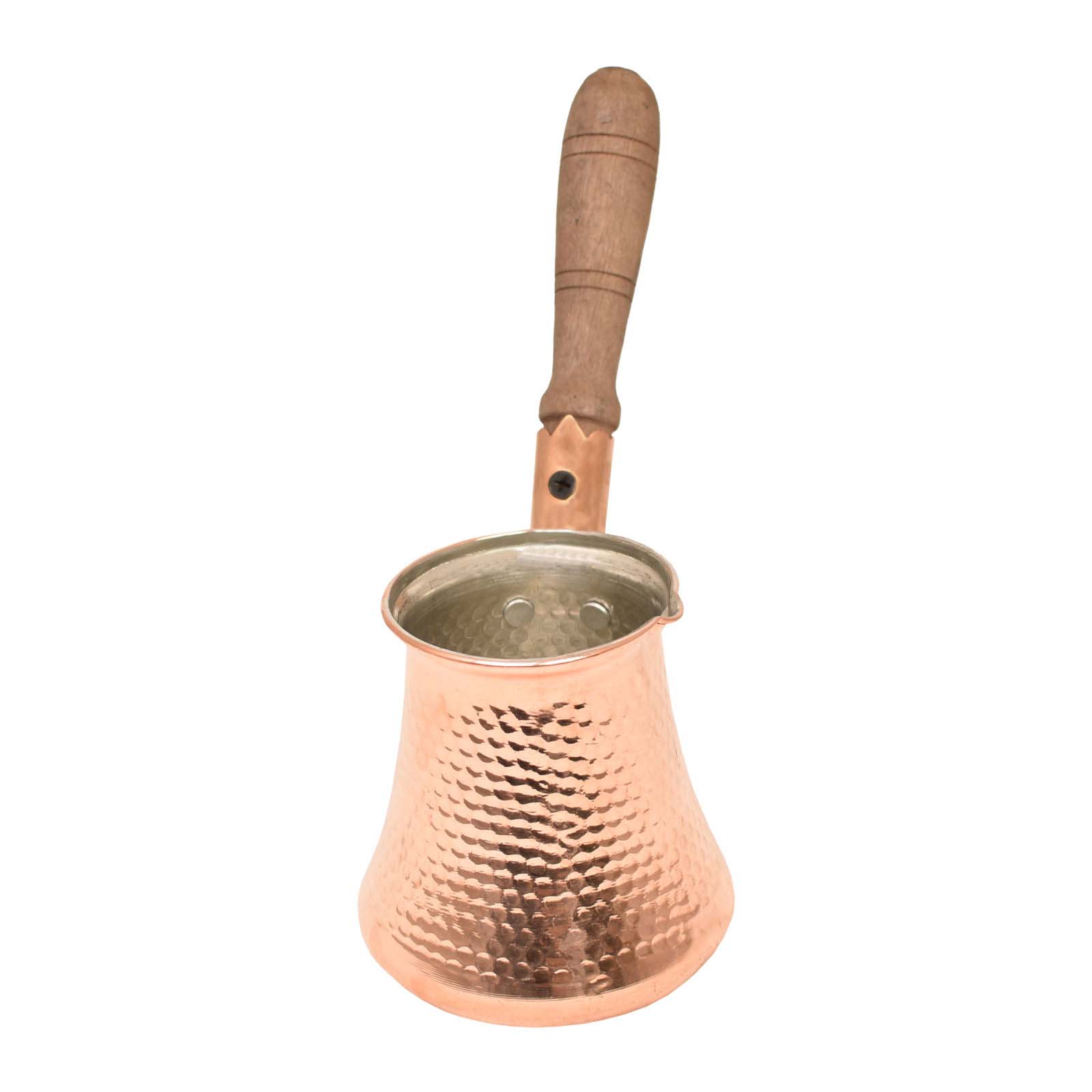 Artisan Copper Ibrik – Hammered Turkish Coffee Maker, A22 Model