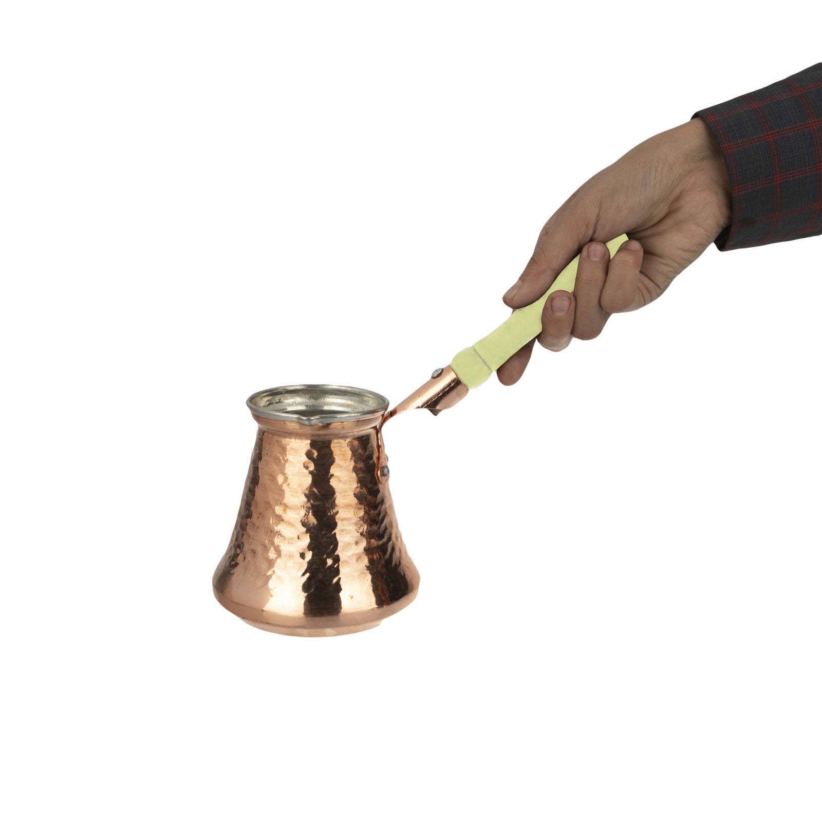 Copper Cezve Maker – Hammered Turkish Coffee Pot, SF6 Model