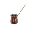 Handcrafted Copper Ibrik - Traditional Turkish Coffee Pot, S2 Model