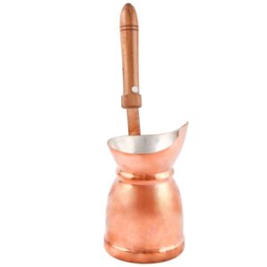 Traditional Copper Cezve – Hammered Turkish Coffee Pot, Mesaleen Model