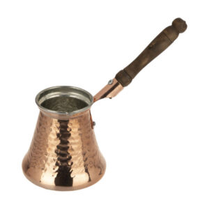 Classic Hammered Copper Turkish Coffee Pot – Handcrafted Stovetop Ibrik, Standard Model