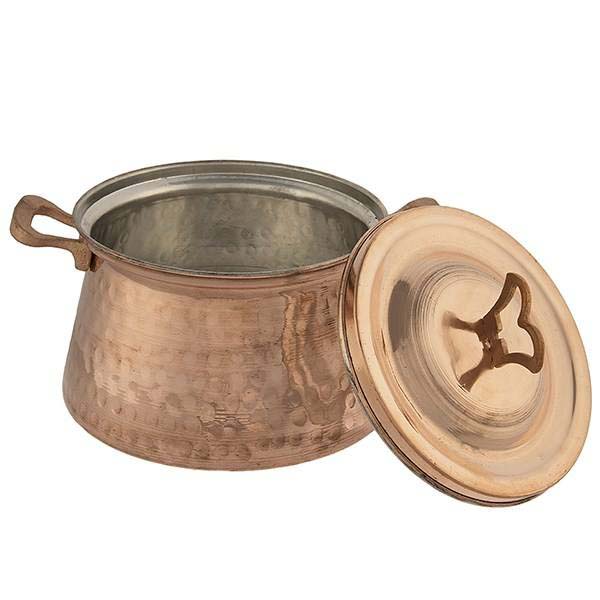 Persian Copper Cooking Pot – Traditional Artisan Style, Model Azin