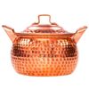 Persian Copper Cooking Pot - Traditional Bellied Shape, Model Khomre