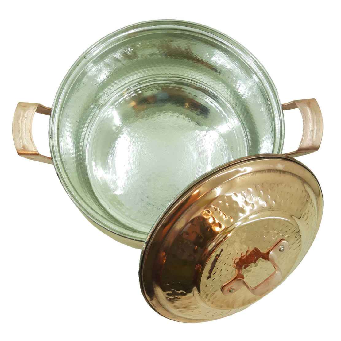 Persian Copper Cooking Pot – Traditional Hammered Artisan Style Sh05
