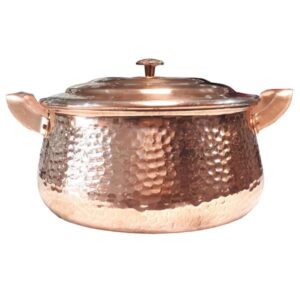 Persian Copper Cooking Pot – Traditional Artisan Style, Model Tiyanche