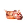 Persian Copper Cooking Pot - Traditional Bellied Shape, Model Khomre