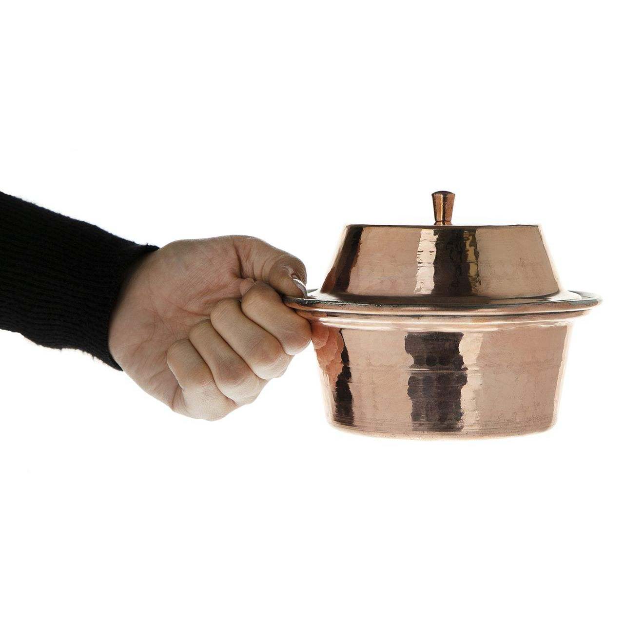 Persian Copper Cooking Pot – Traditional Hammered Artisan Style W542