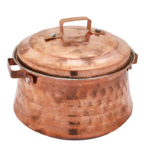 Persian Copper Cooking Pot – Traditional Hammered Artisan Style D265