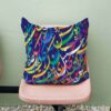 Persian Velvet Cushion Cover - Calligraphy Printed Design (Set of 2)