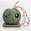 Persian Artistic Pottery Desk Clock Model Flower