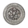 Decorative Copper Tray Hand-Engraved with Persian Artisanal Bird