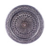 Decorative Copper Tray Hand-Engraved with Persian Artisanal Sun