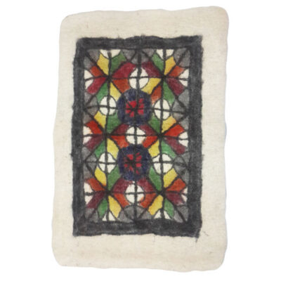 Persian Wool Felt Rug 100% Natural and Handmade Teb201