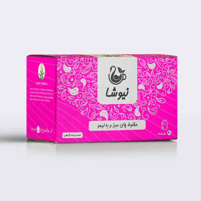 Newsha Lemon Beebrush Flavored Green Tea | Fresh Citrus Aroma & Delicate Herbal Notes, 70 g (10 Packs)