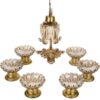 Elegant Crystal Haft-sin Set for Nowruz Persian New Year Cheshmeh