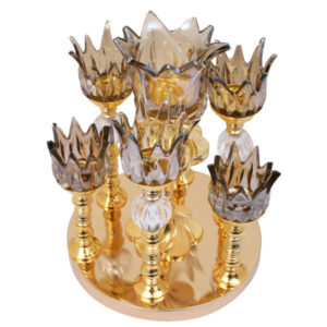 Elegant Crystal Haft-sin Set for Nowruz Persian New Year F321