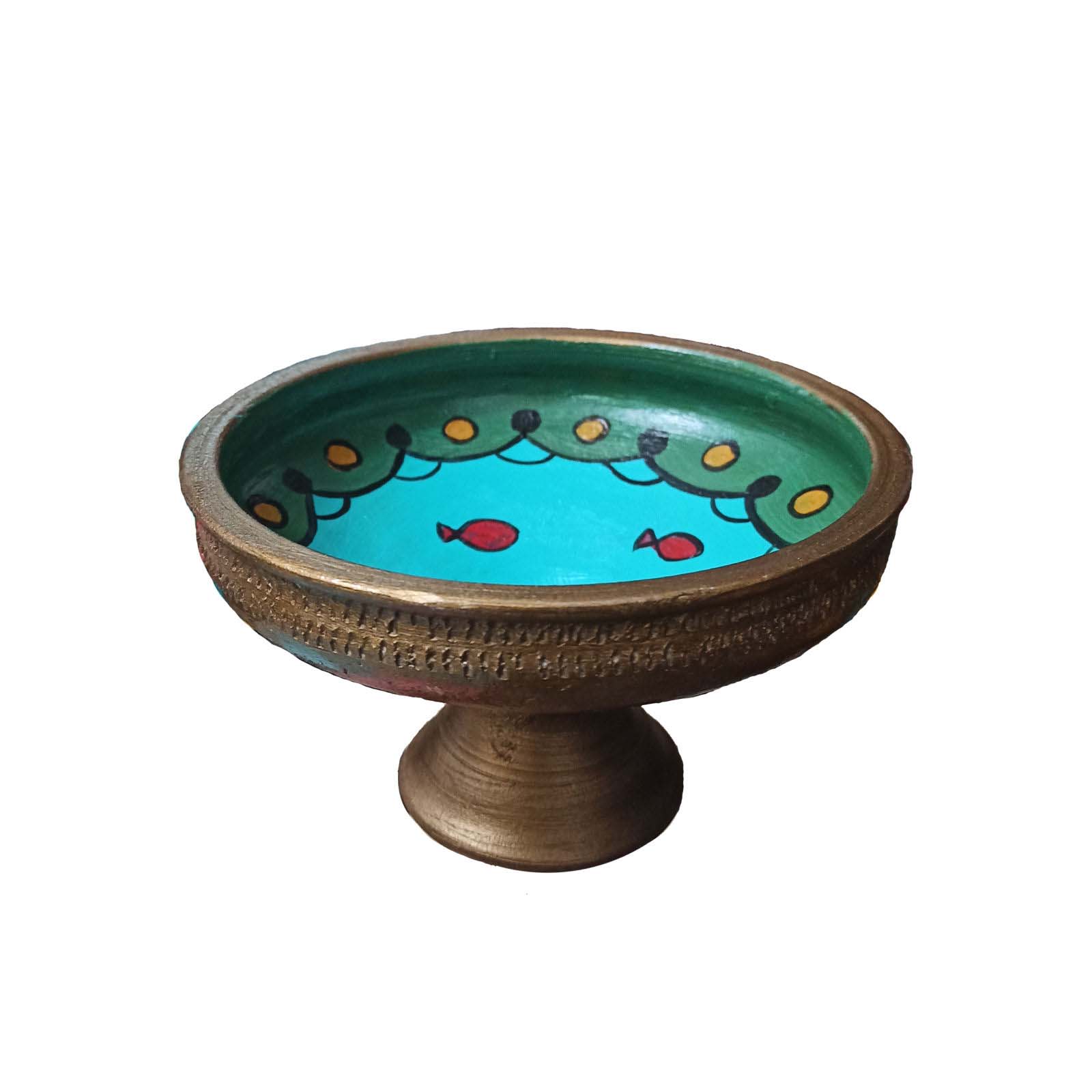 Elegant Pottery Haft-sin Set for Nowruz Persian New Year Flower