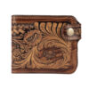Persian Leather Bifold Wallet for Men with Anil Design