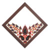 Persian Embroidered Tapestry Wall Hanging – Framed Floral Textile Art