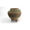 Handcrafted Decorative Persian Pottery Vase with the Negar Art Motif, Showcasing Traditional Craftsmanship