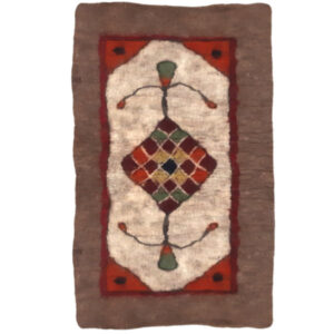 Persian Wool Felt Rug 100% Natural and Handmade Teb306