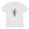 Persian Cotton White T-Shirt Model Nastaliq — Elegant Persian Nastaliq Calligraphy