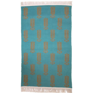 Persian Handwoven Zilou Floor Covering Rug Green
